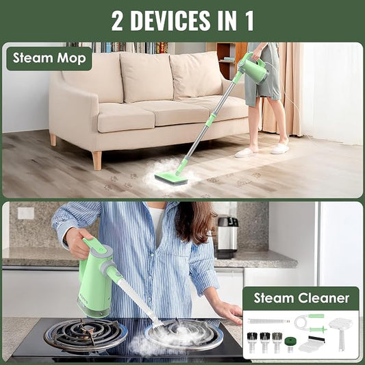 FEPPO Steam Mop with Detachable Handheld Steam Cleaner - Image 2