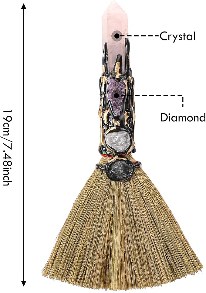 Rose Quartz Witch Broom - Image 8