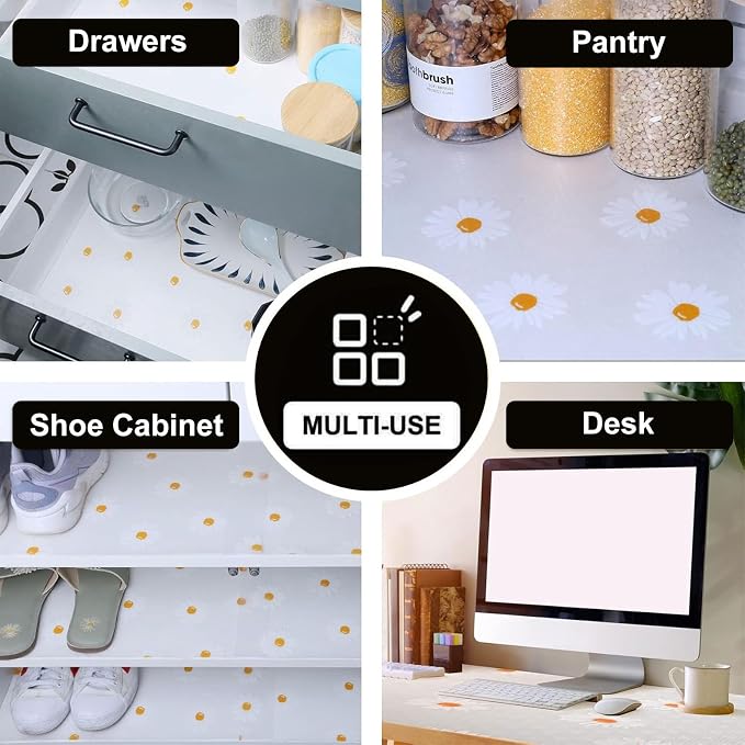 INNOLITES Shelf Liners for Kitchen Cabinets – Drawer Liner Waterproof & - Image 8