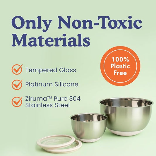 Ziruma Non-Toxic Mixing Bowls - Image 2