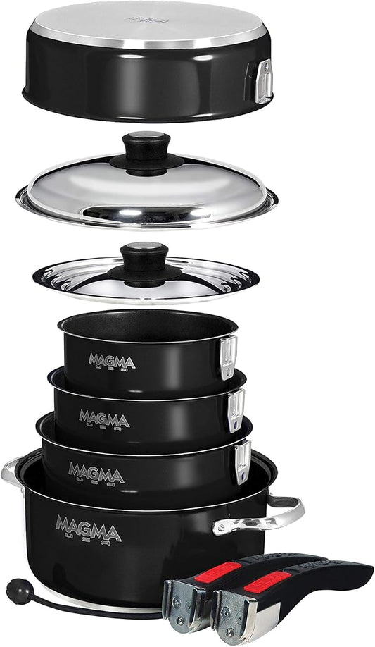Magma 10 Piece Gourmet Nesting Stainless Steel Cookware Set - Image 2