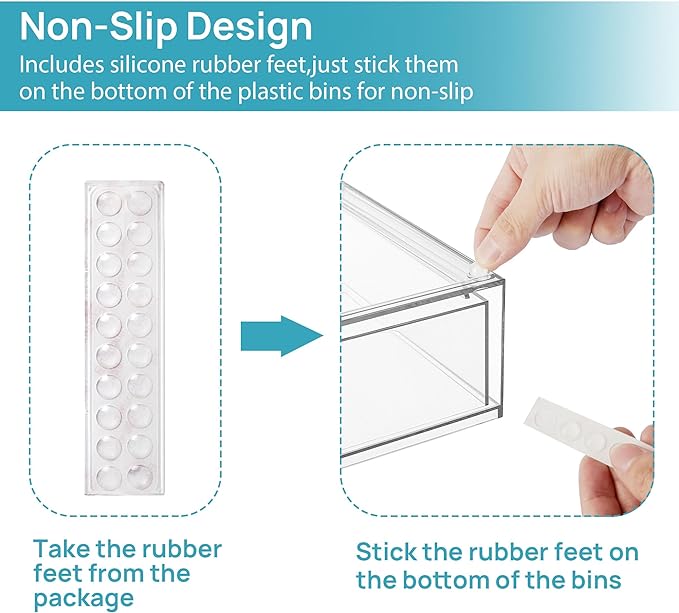 Vtopmart 6 Pack Clear Baby Bottle Organizer Set, Stackable Storage Drawers Ideal - Image 8