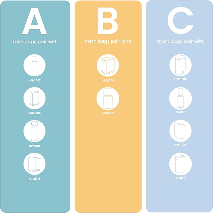 happimess HPM1005J Marco Rectangular 10.6-Gallon Double Bucket Trash Can - Image 6