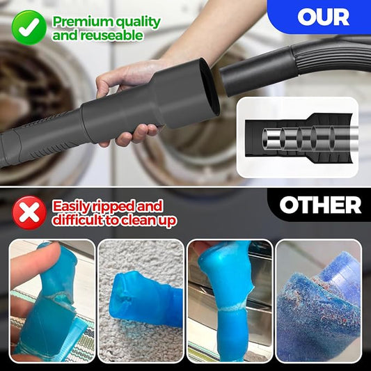 Holikme Dryer Vent Cleaner Kit Vacuum Hose Attachment Brush - Image 2