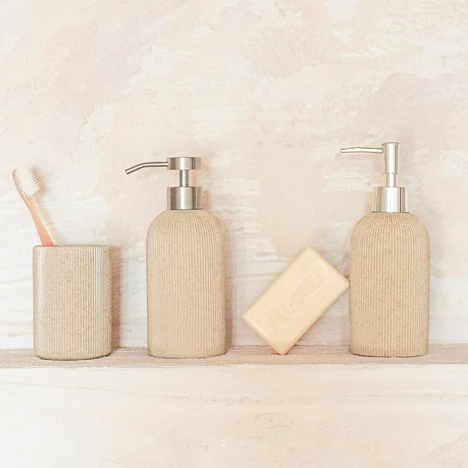 Small Sand Beige Toothbrush Holder - Image 8