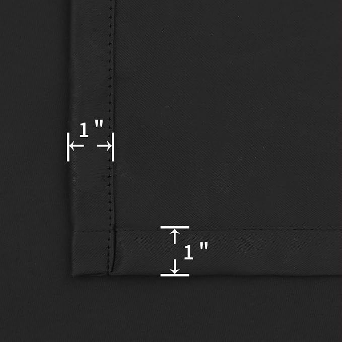 BGment Black Blackout Curtains for Bedroom Window 34 x 45 Inch - Image 7