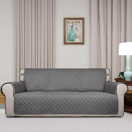 PureFit Reversible Quilted Sofa Cover, Water Resistant Slipcover Furniture - Image 2