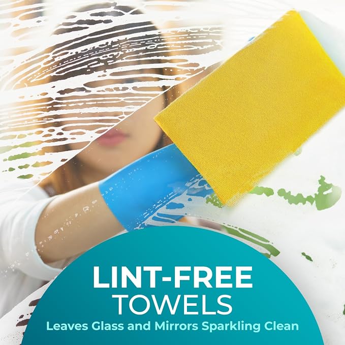 HELOMOR 100 Pack Microfiber Cleaning Cloth Roll - Image 7
