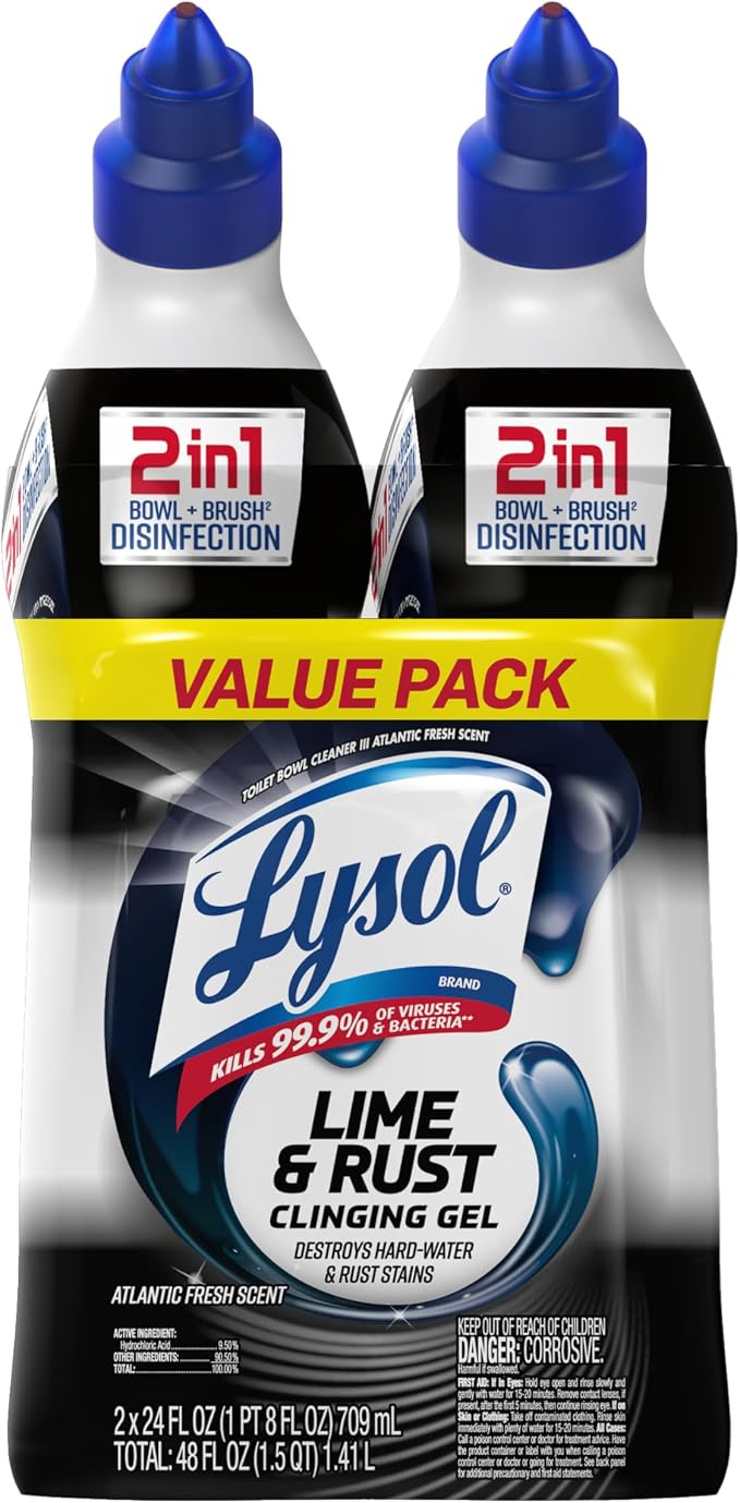 Lysol Lime & Rust Toilet Bowl Cleaner Liquid, - Image 9