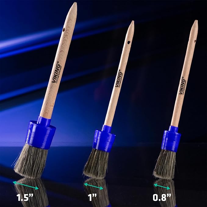 VIKING Car Detailing Brush Set for Car Cleaning Kit, Super-Soft Bristles for - Image 6