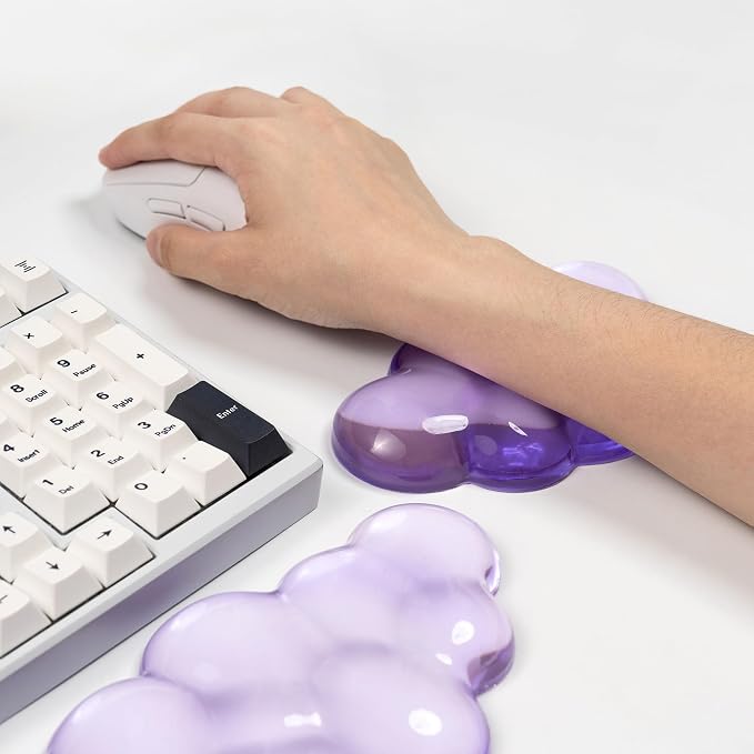 Purple Cloud Wrist Rest Set, Gel Wrist Rest - Image 7