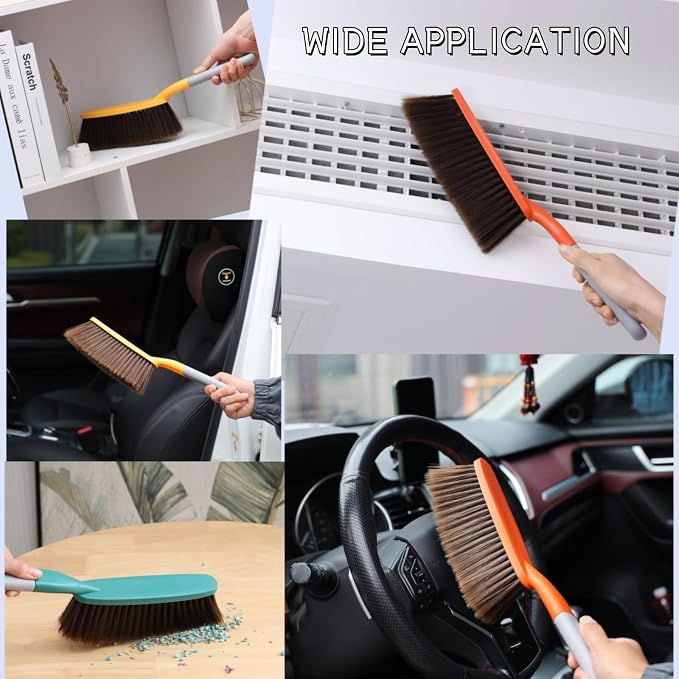 1 Pack 15" Hand Broom Brush, Soft Bristle Cleaning Brush, Crumb Debris Sweeping - Image 5