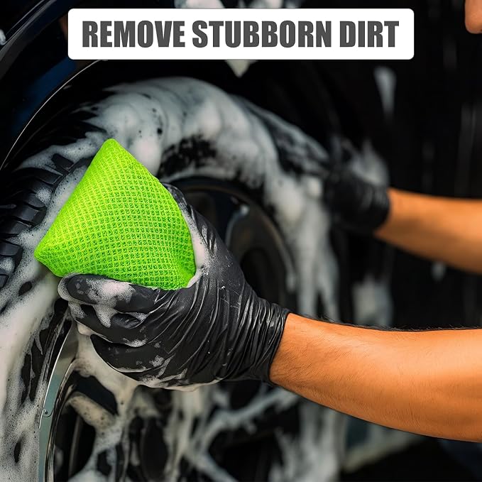4 PCS Bug Scrubber Sponge Car, Bug Remover Wash Sponge,Car Cleaning Sponge - Image 7