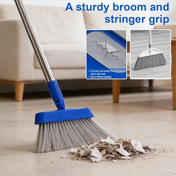 Broom - 52-Inch Adjustable Long Handle Broom, Courtyards - Image 7