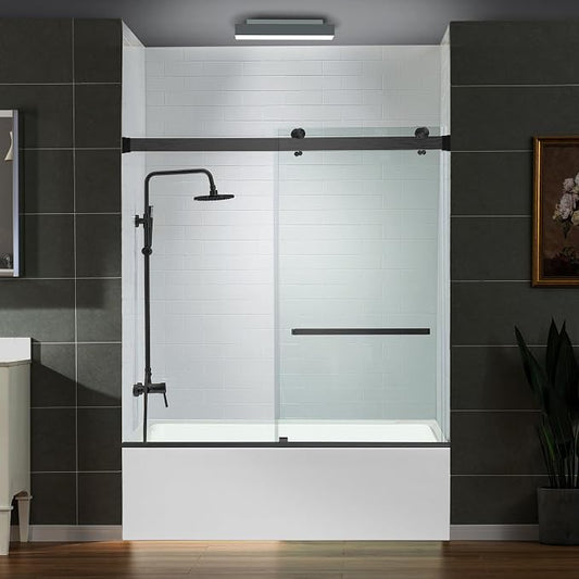 Woodbridge Frameless Bathtub Shower Doors 56-60" Width x 66" Height - Image 2