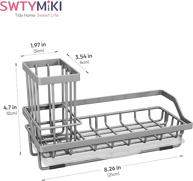 SWTYMIKI Sink Caddy Sponge Holder - Image 7