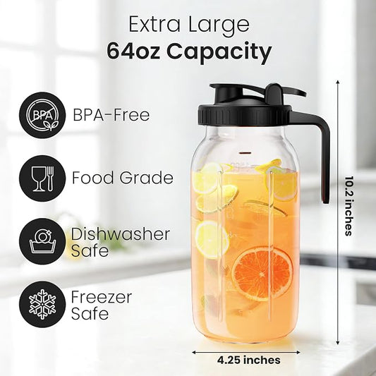 64oz Mason Jar Pitcher - Image 2