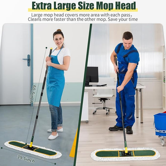 36" Commercial Dust Mop for Floor Cleaning - Image 2