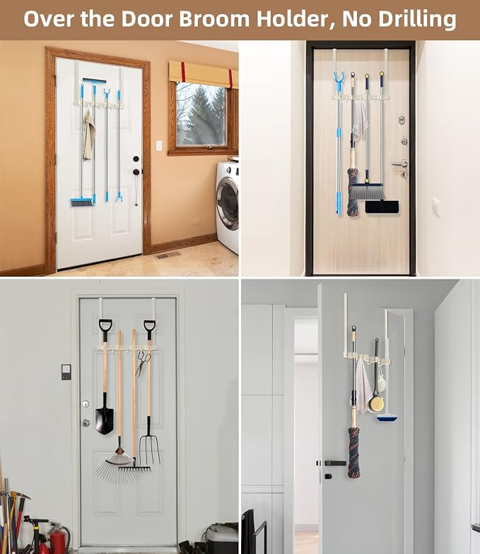 Broom Holder Over The Door - Image 9