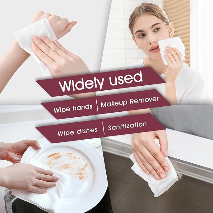 Classycoo Thick Disposable Compressed Towels Tablets- Individually Wrapped Face - Image 7
