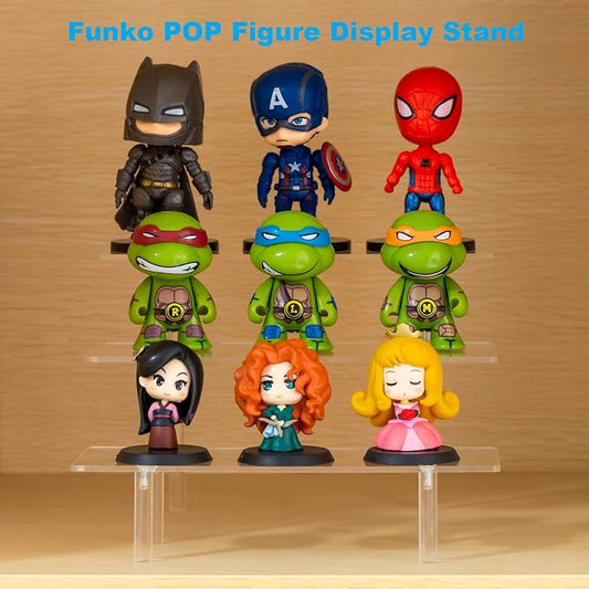 HENABLE 2PCS Acrylic Display Risers, 3 Tier Clear Cupcake Stand Risers - Image 2