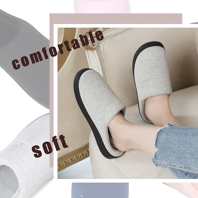 Memory Foam Slippers for Women's and Men's Casual House Shoes - Image 7