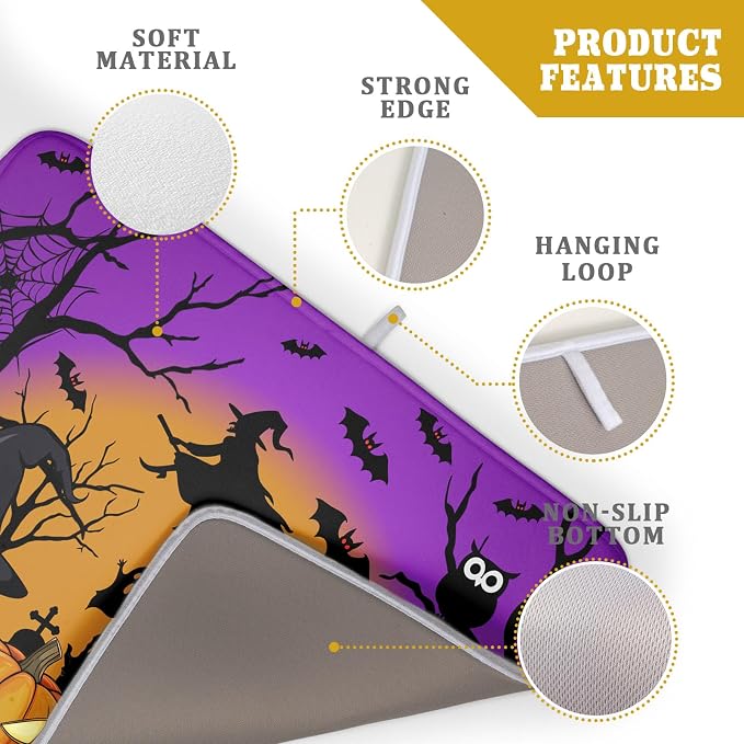 Happy Halloween Pumpkin Dish Drying Mat - Image 7