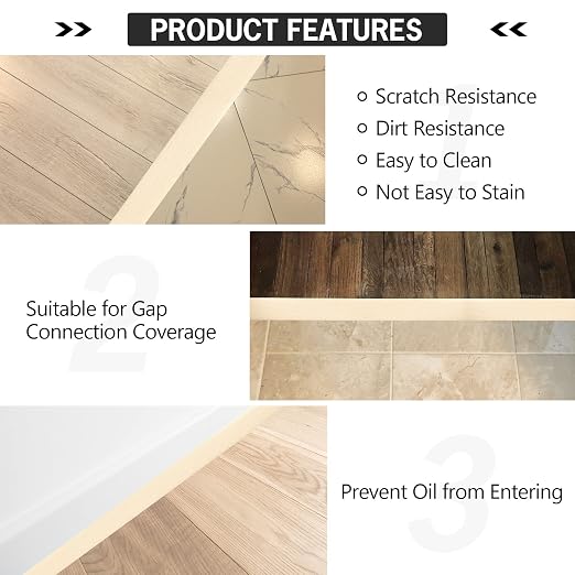 16.4Ft Floor Transition Strip Self Adhesive Vinyl Cover Floor Strip Flat - Image 6
