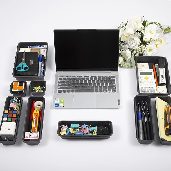 15 PCS Interlocking Desk Drawer Organizer Separator - Image 9