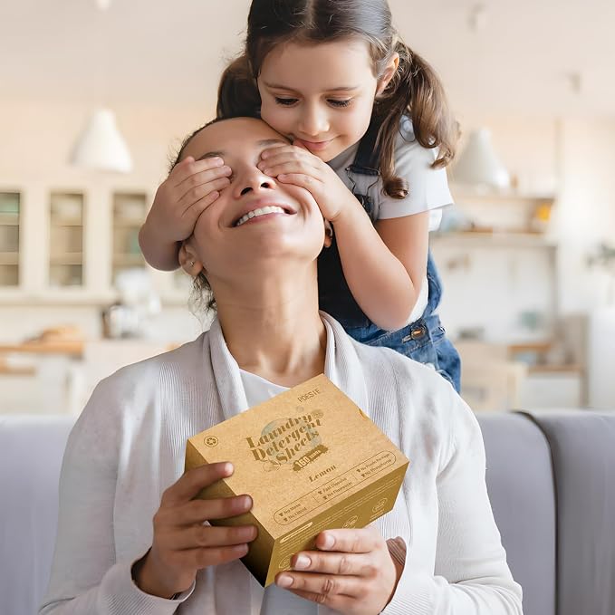 Poesie Laundry Detergent Sheet Lemon Scent 160 Count Non Plastic Travel Laundry - Image 6