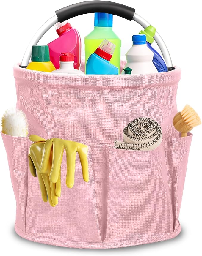 Qivine Cleaning Caddy for Cleaning Supplies, 17L Cleaning Supply Caddy - Image 7