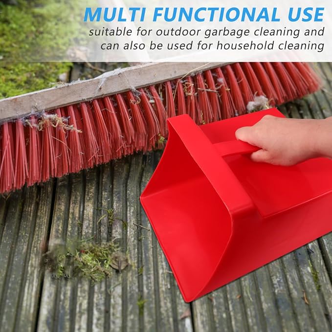 OUNONA Handheld Plastic Dustpan 9.65X8.07X5.31 Inches Lightweight Scoop Garbage - Image 9