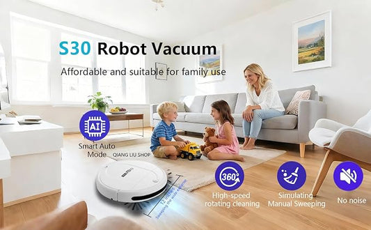 Robot Vacuum Cleaner, 3000Pa Powerful Suction, 2.56-inch Ultra-Slim Body - Image 2