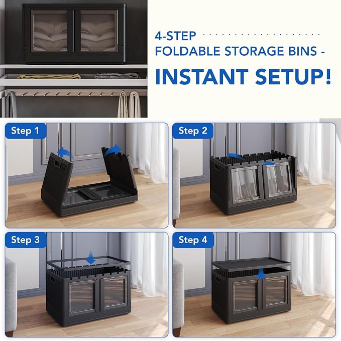 FLEXIMOUNTS 75 QT Stackable Storage Bins - Image 8