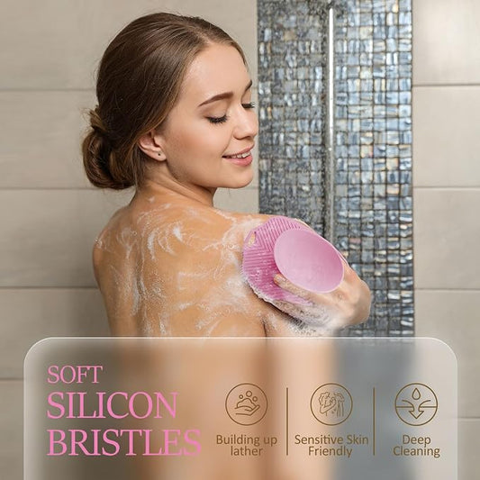 Soft Silicone Body Scrubber Gentle Like a Hand Exfoliating Your Skin and Build - Image 2
