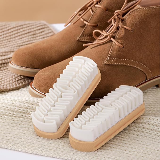 2Pcs Suede Brush for Shoes, Rubber Shoe Brush Cleaner - Image 7