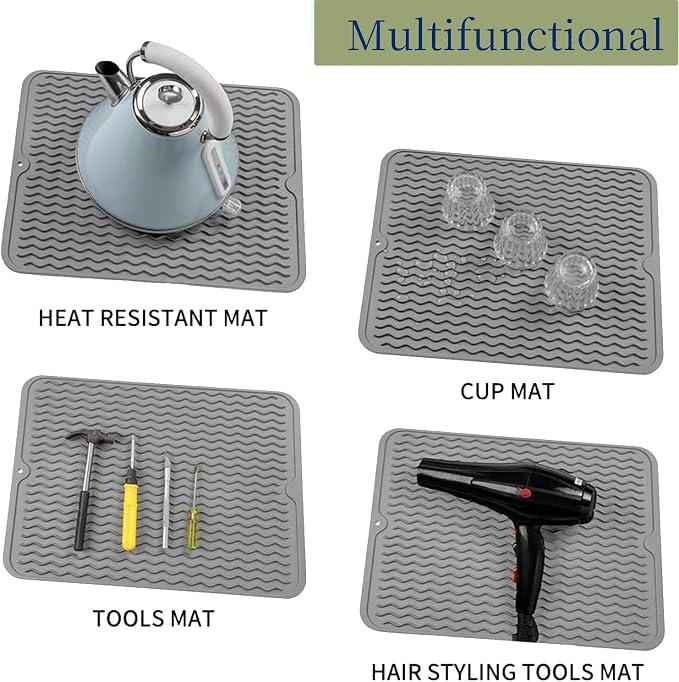 Silicone Dish Drying Mat for Multiple Usage, Easy clean, Eco-friendly, - Image 5