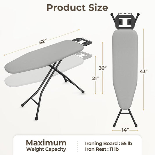 Yaheetech Foldable Ironing Board, Heavy Duty Iron Board - Image 2