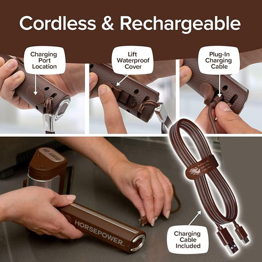 HorsePower Giddy Up Grill Cleaner AS SEEN ON TV! – Cordless, Rechargeable BBQ - Image 2