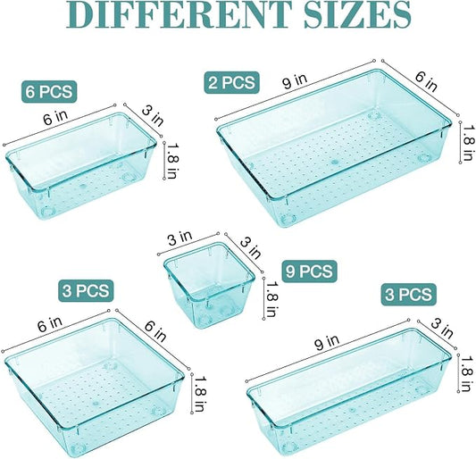 StorMiracle 23 PCS Drawer Organizer Set, 5 Varied Size Bathroom and kitchen - Image 2