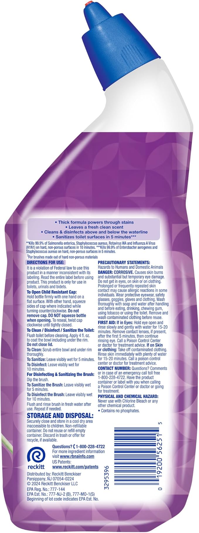 Lysol Toilet Bowl Cleaner Gel, For Cleaning and Disinfecting, Septic Safe - Image 8