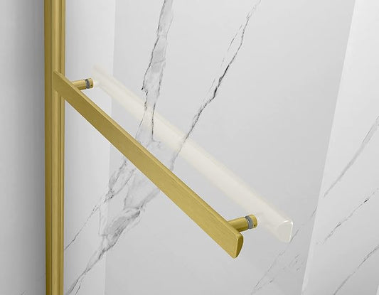 Sunrosa Pivot Tub Shower Door 34"58", Folding Bathtub Door - Image 2