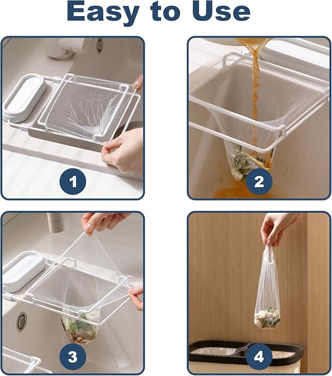 200 PCS Large Kitchen Disposable Mesh Sink Strainer Bag - Image 6