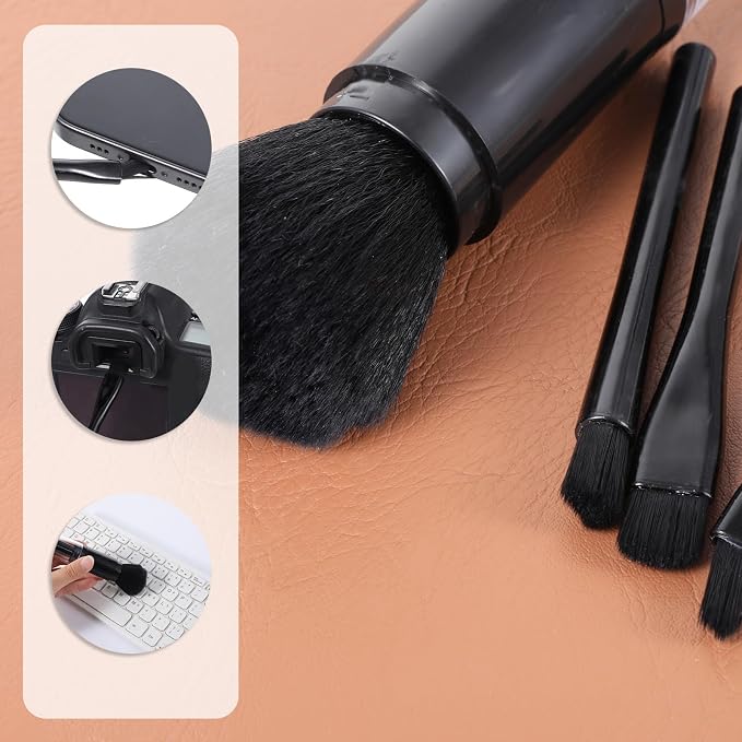4 Pack Exquisite Duster Brush Kit, Mini Keyboard Cleaning Brushes Kit Model - Image 7