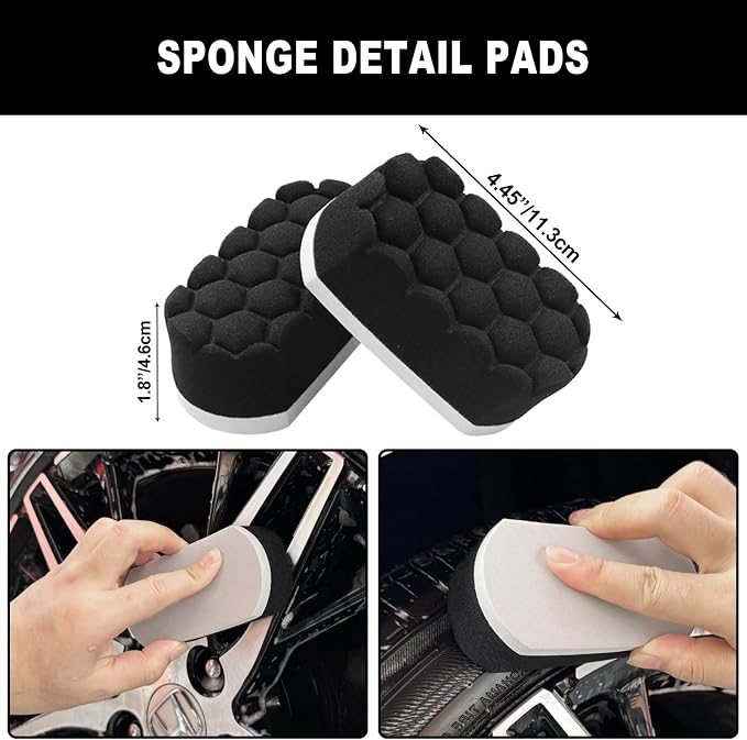 7Pcs Car Wheel Brush kit, Tire Brush, Wheel Cleaner Brush, Soft-bristled Rim - Image 6