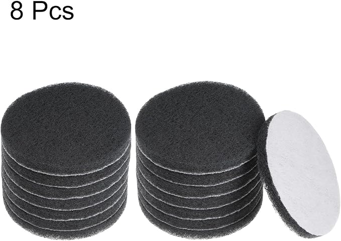 HARFINGTON 8pcs Drill Power Brush 4 Inch Tile Scrubber Scouring Pads 800-1000 - Image 6