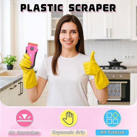 DIYSELF 2 Pcs Plastic Razor Blade Scraper - Image 2