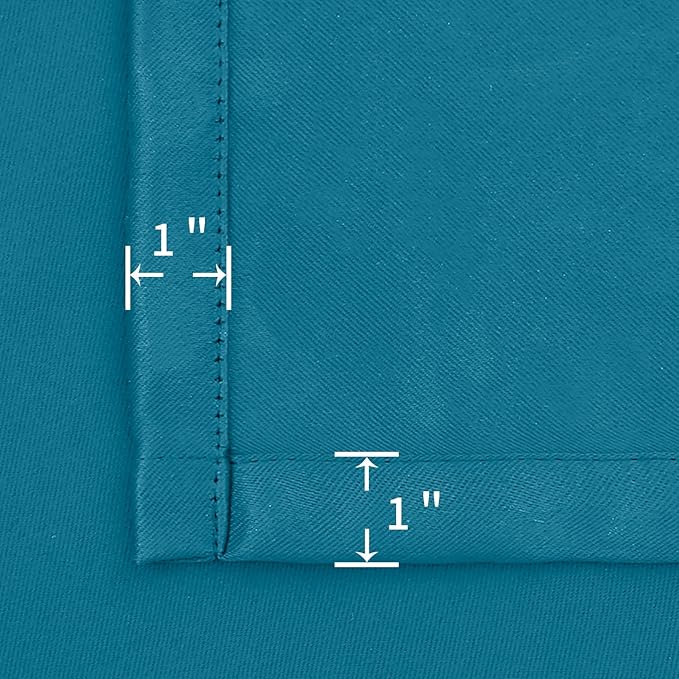 BGment Peacockblue Blackout Curtains 45 Inches Long - Image 7