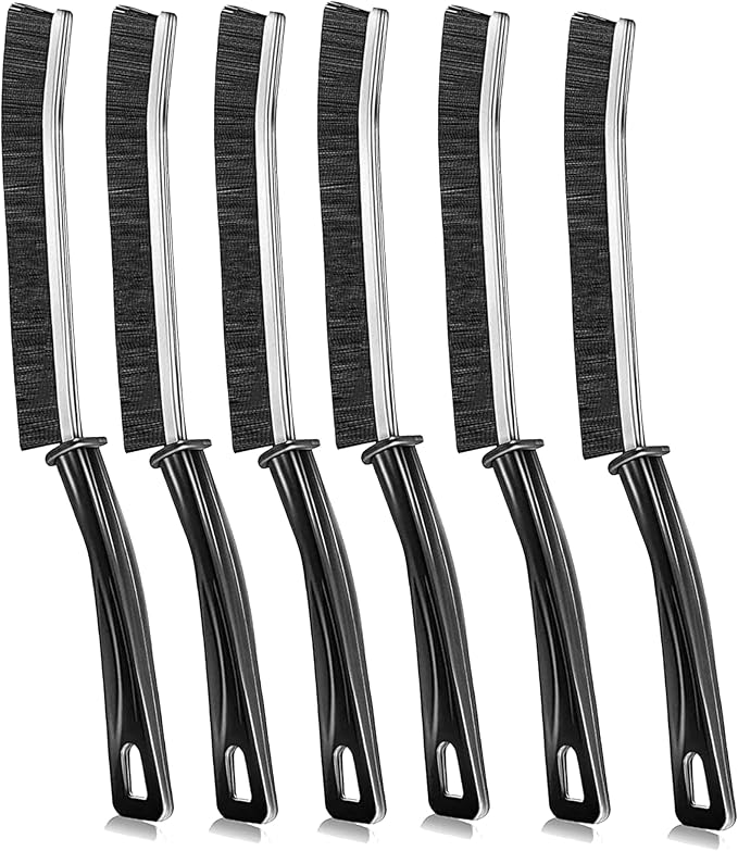 CrafTreat Hard Bristle Crevice Cleaning Brush – 6 Pack – Gap Scrub Brushes - Image 9