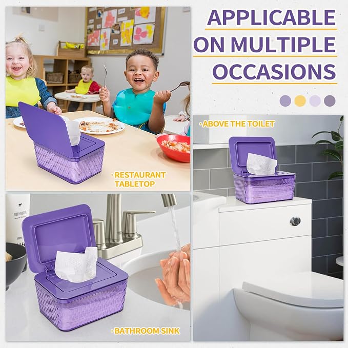 Wipes Dispenser, One-Handed Operation Wipe Holder - Image 6